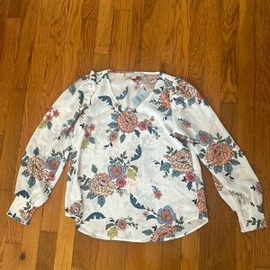 Loft New with Tag (NWT) Floral Long Sleeve Blouse